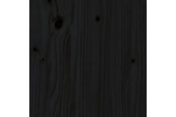 Nattbord 2 stk svart 40x35x50 heltre furu - Svart - Møbler - Bord - Avlastningsbord - Sengebord & nattbord