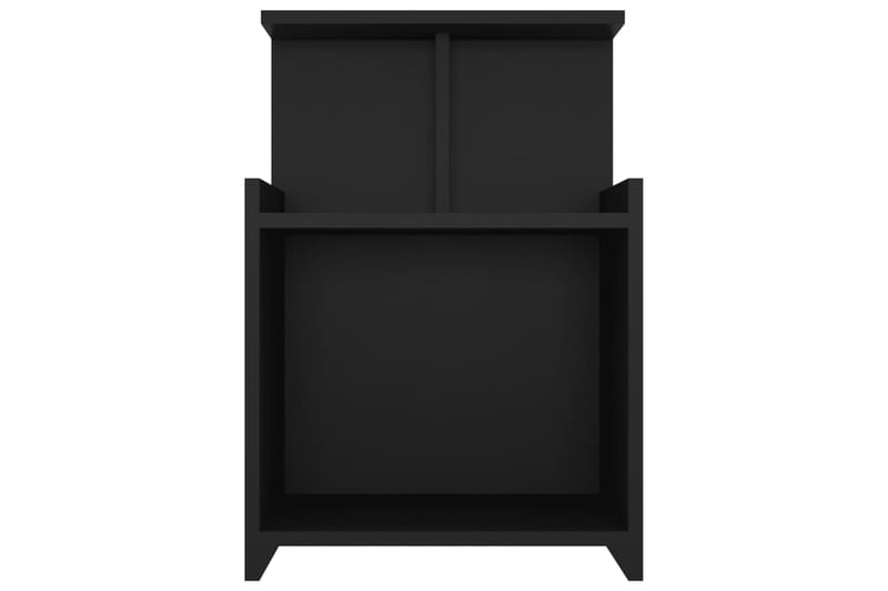 Nattbord 2 stk svart 40x35x60 cm sponplate - Svart - Sengebord & nattbord