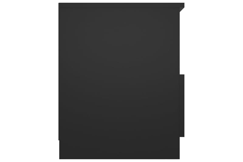Nattbord 2 stk svart 40x40x50 cm sponplate - Svart - Sengebord & nattbord
