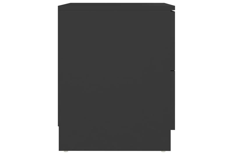 Nattbord 2 stk svart 40x40x50 cm sponplate - Svart - Sengebord & nattbord