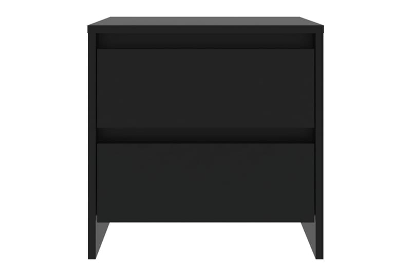 Nattbord 2 stk svart 45x34,5x44,5 cm sponplate - Svart - Møbler - Bord - Avlastningsbord - Sengebord & nattbord