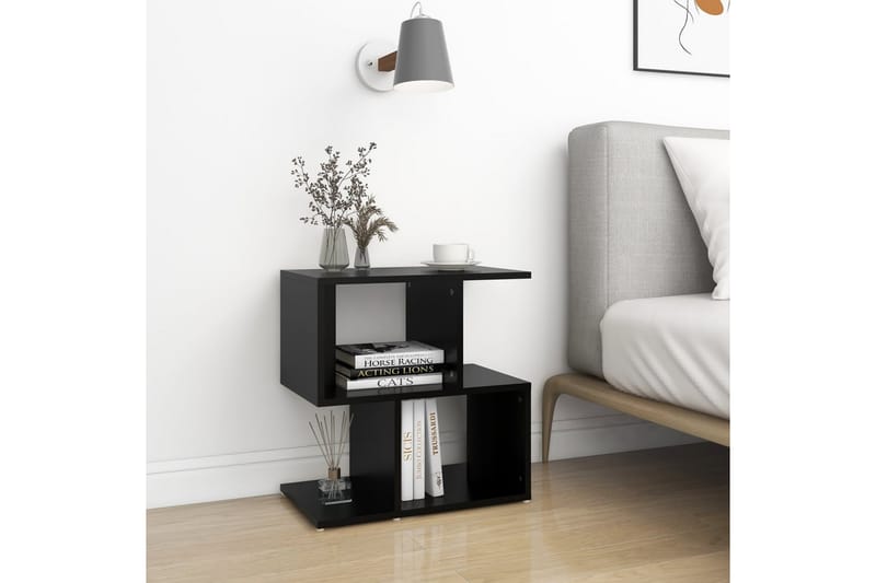 Nattbord 2 stk svart 50x30x51,5 cm sponplate - Svart - Møbler - Bord - Avlastningsbord - Sengebord & nattbord