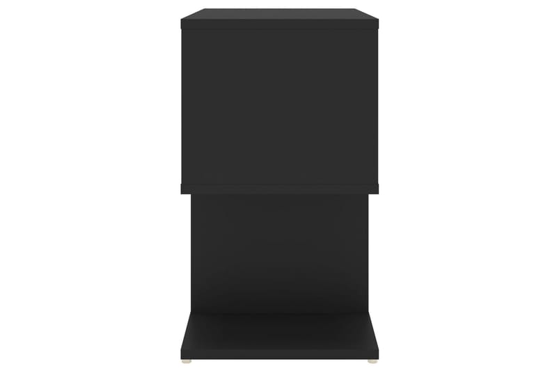Nattbord 2 stk svart 50x30x51,5 cm sponplate - Svart - Møbler - Bord - Avlastningsbord - Sengebord & nattbord