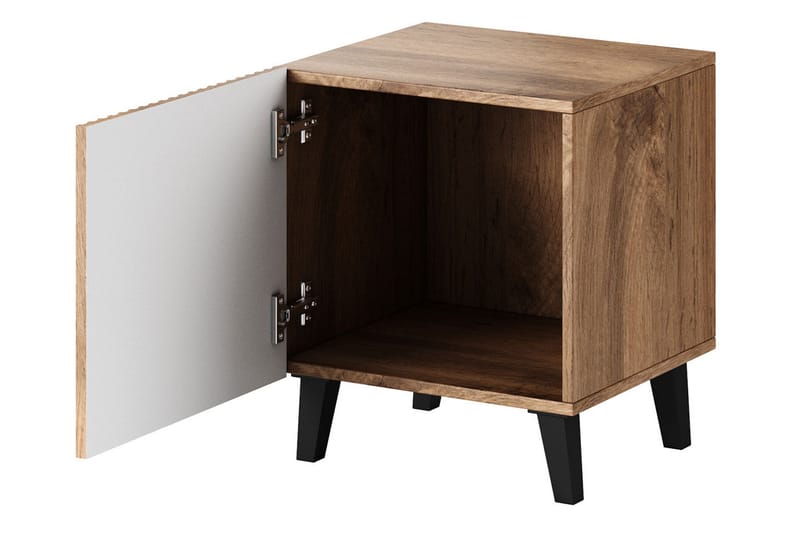 Nattbord 2-pk - Svart|Eik - Møbler - Bord - Avlastningsbord - Sengebord & nattbord