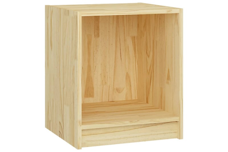 Nattbord 35,5x33,5x41,5 cm heltre furu - Brun - Møbler - Bord - Avlastningsbord - Sengebord & nattbord
