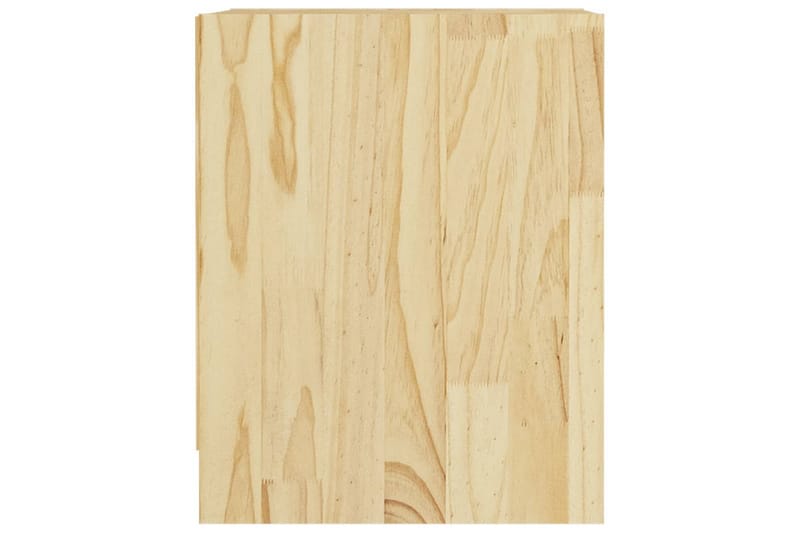 Nattbord 35,5x33,5x41,5 cm heltre furu - Brun - Møbler - Bord - Avlastningsbord - Sengebord & nattbord