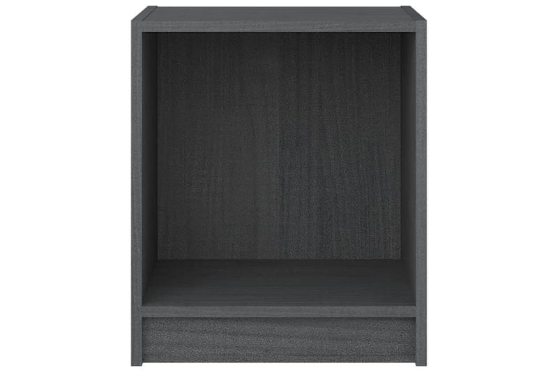 Nattbord 35,5x33,5x41,5 cm heltre furu grå - Grå - Sengebord & nattbord
