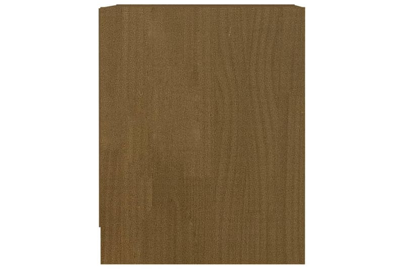 Nattbord 35,5x33,5x41,5 cm heltre furu honningbrun - Brun - Møbler - Bord - Avlastningsbord - Sengebord & nattbord
