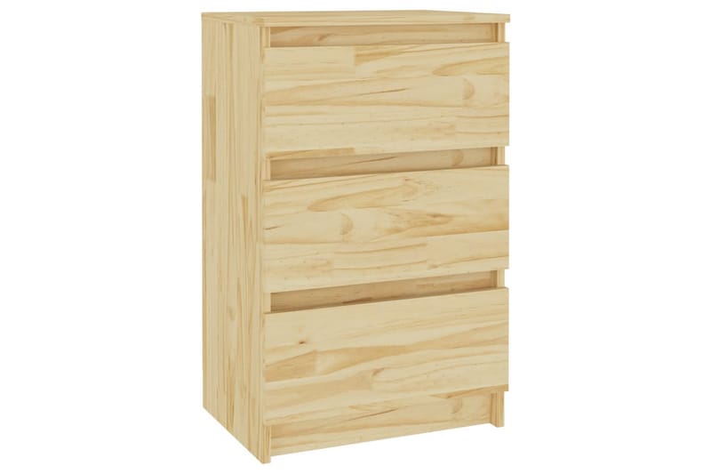 Nattbord 40x29,5x64 cm heltre furu - Brun - Møbler - Bord - Avlastningsbord - Sengebord & nattbord