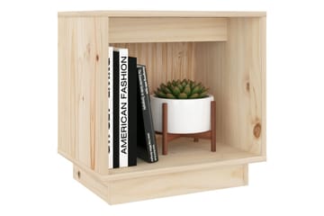 Nattbord 40x30x40 heltre furu - Brun - Møbler - Bord - Avlastningsbord - Sengebord & nattbord