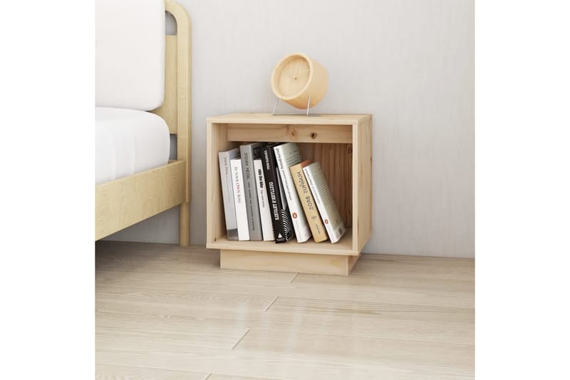 Nattbord 40x30x40 heltre furu - Brun - Møbler - Bord - Avlastningsbord - Sengebord & nattbord