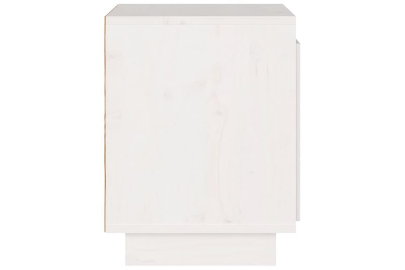 Nattbord 40x30x40 heltre furu hvit - Hvit - Møbler - Bord - Avlastningsbord - Sengebord & nattbord