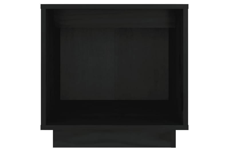 Nattbord 40x30x40 heltre furu svart - Svart - Sengebord & nattbord