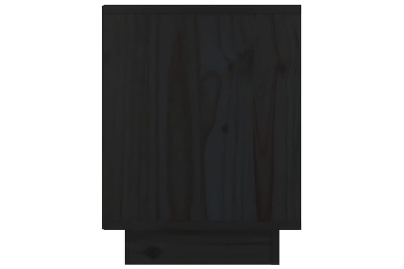 Nattbord 40x30x40 heltre furu svart - Svart - Sengebord & nattbord