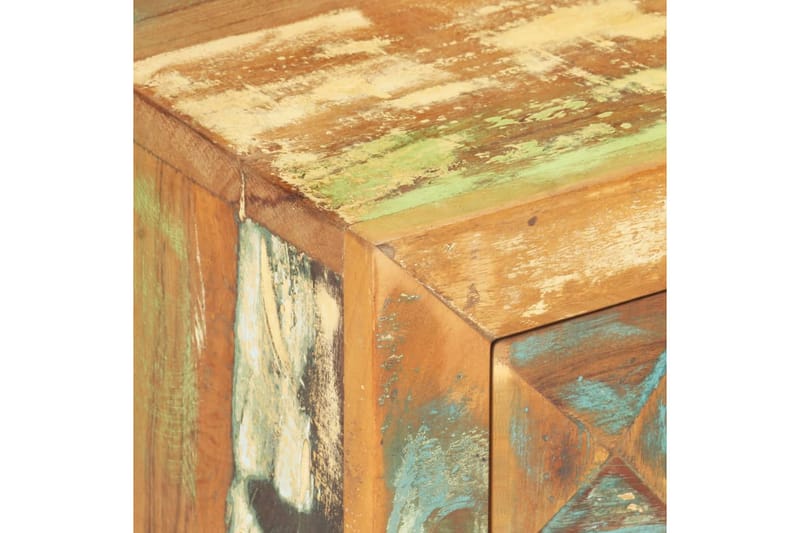 Nattbord 40x30x50 cm gjenvunnet heltre - Flerfarget - Møbler - Bord - Avlastningsbord - Sengebord & nattbord