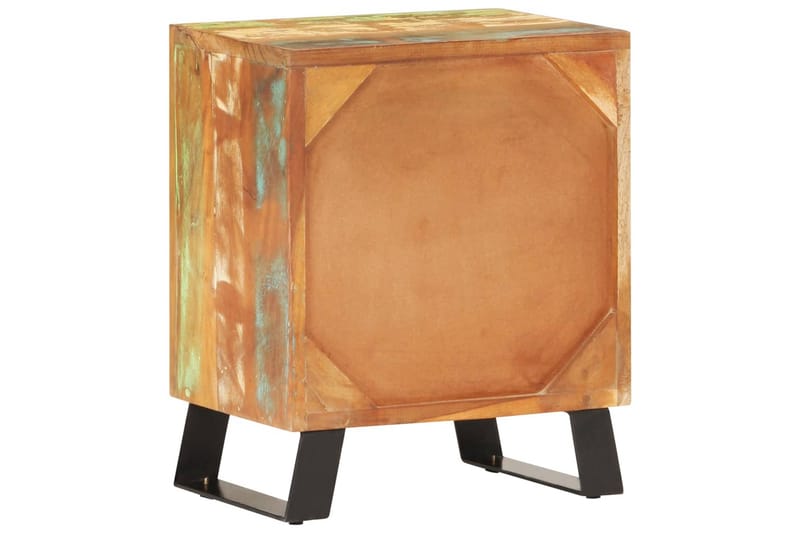 Nattbord 40x30x50 cm gjenvunnet heltre - Flerfarget - Møbler - Bord - Avlastningsbord - Sengebord & nattbord