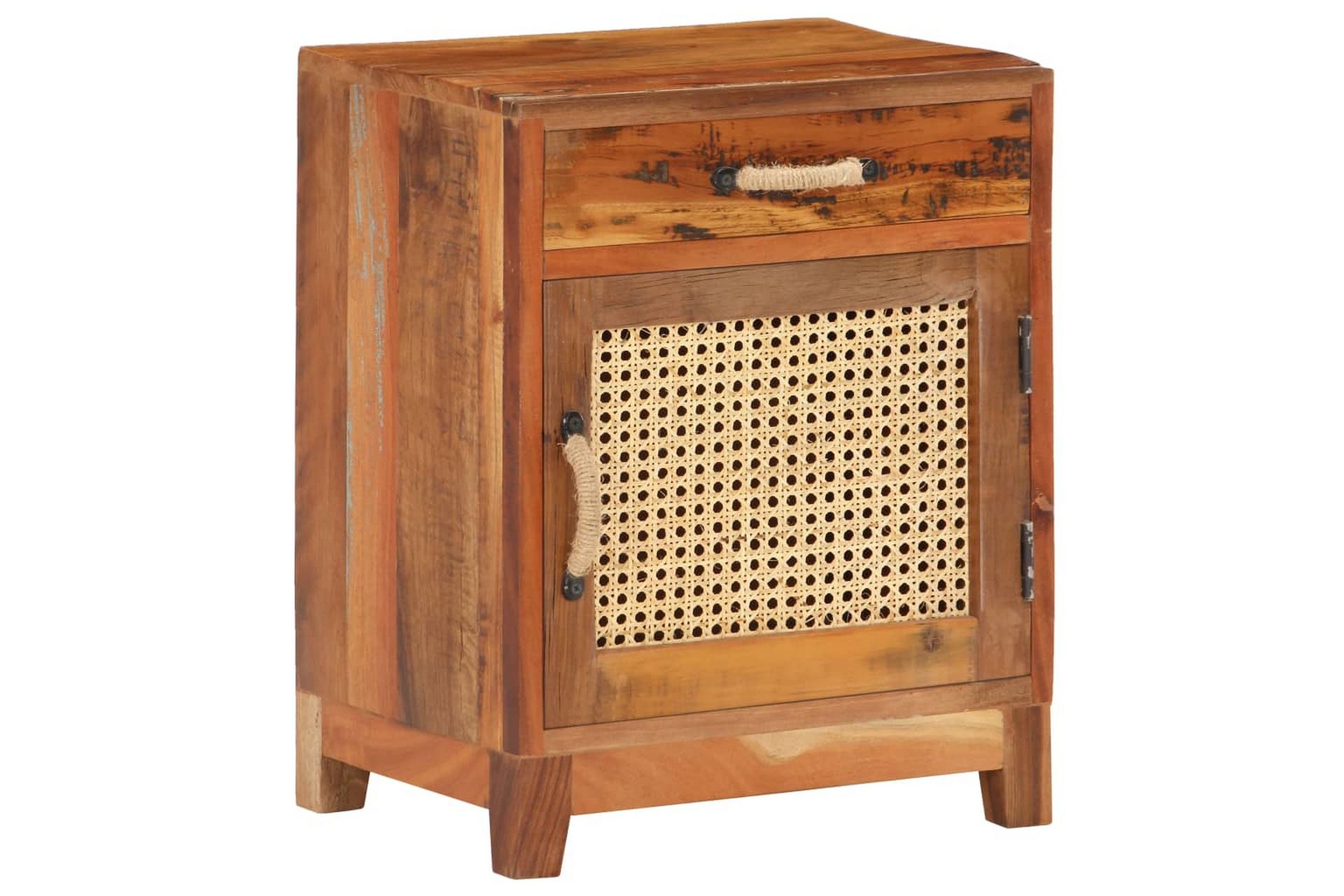 Nattbord 40x30x50 cm gjenvunnet heltre - Møbler - Bord - Avlastningsbord - Sengebord & nattbord