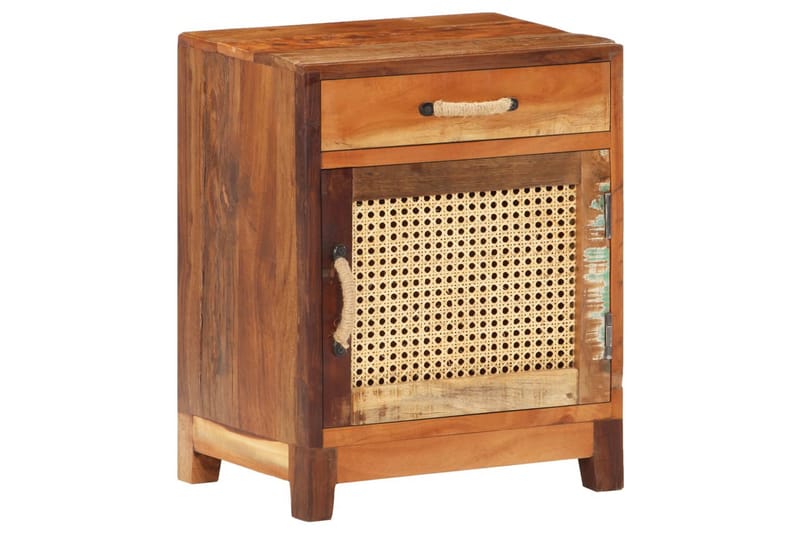 Nattbord 40x30x50 cm gjenvunnet heltre - Møbler - Bord - Avlastningsbord - Sengebord & nattbord