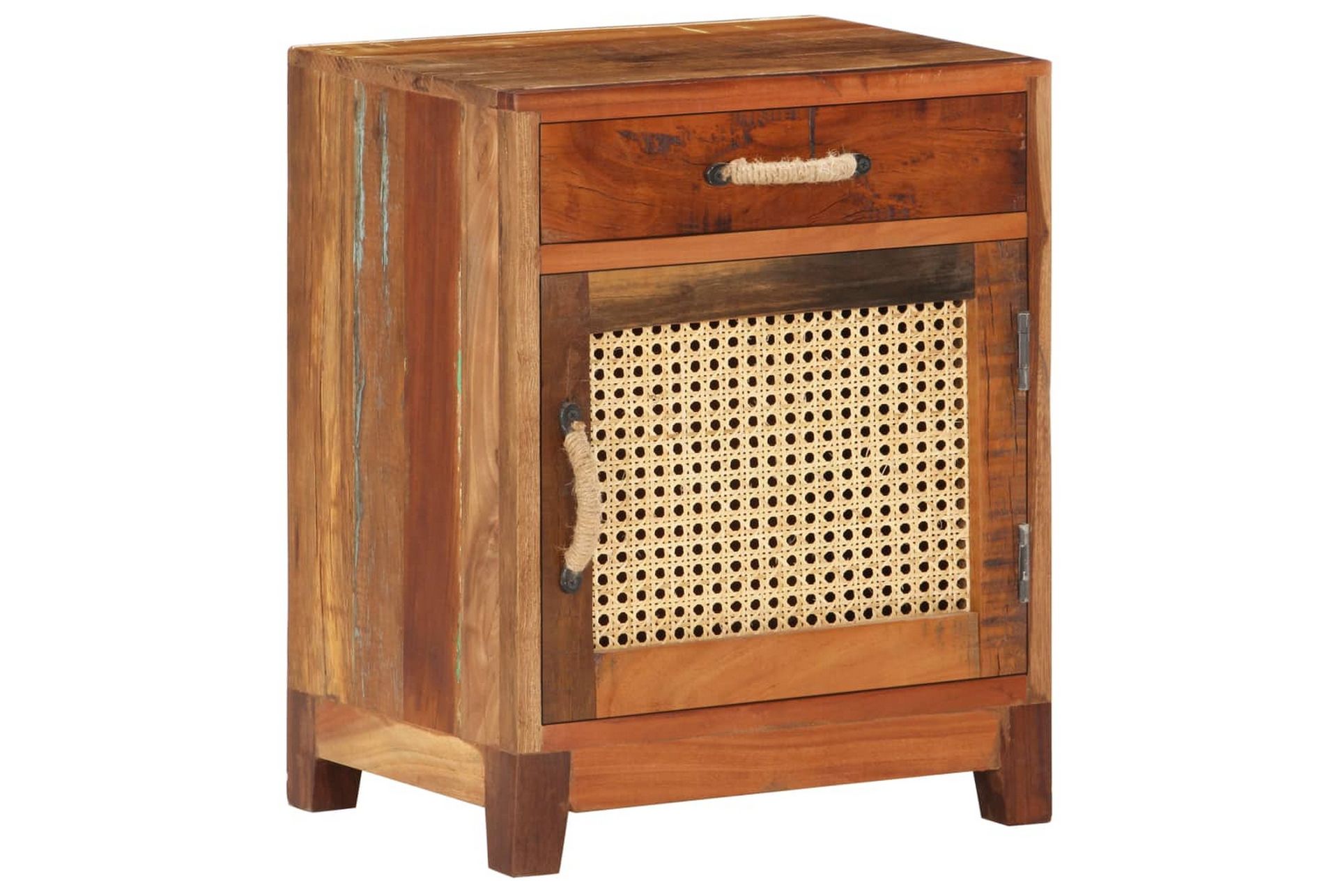 Nattbord 40x30x50 cm gjenvunnet heltre - Møbler - Bord - Avlastningsbord - Sengebord & nattbord
