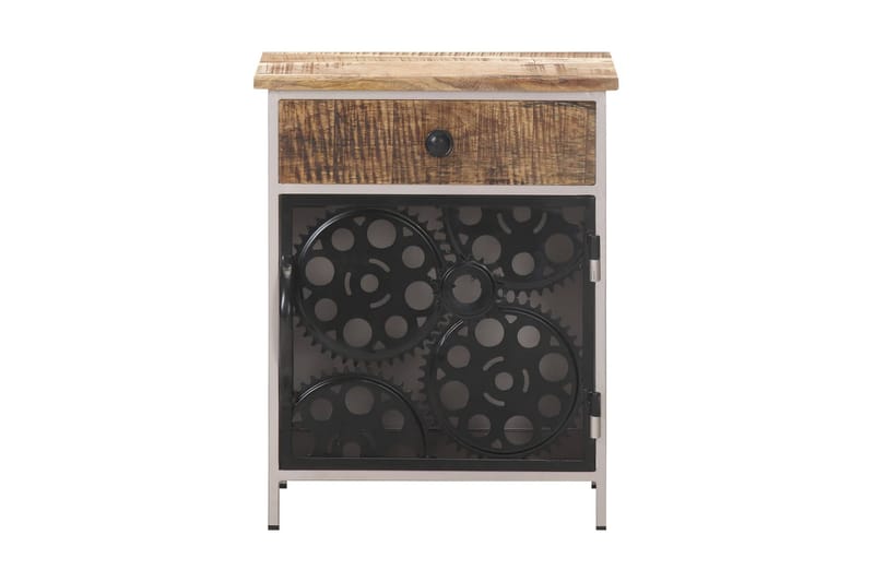 Nattbord 40x30x50 cm grovt mangotre - Brun - Møbler - Bord - Avlastningsbord - Sengebord & nattbord