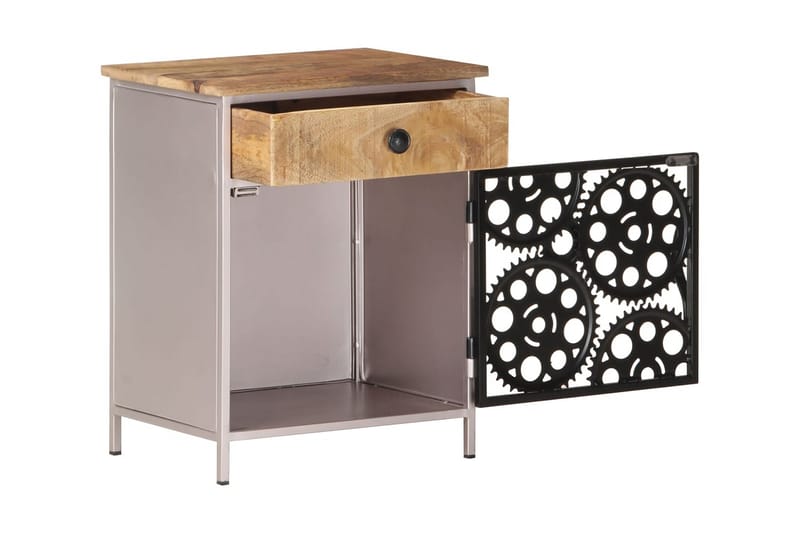 Nattbord 40x30x50 cm grovt mangotre - Brun - Møbler - Bord - Avlastningsbord - Sengebord & nattbord
