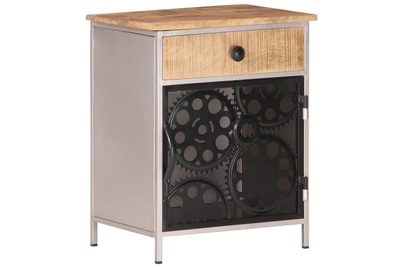 Nattbord 40x30x50 cm grovt mangotre - Brun - Møbler - Bord - Avlastningsbord - Sengebord & nattbord