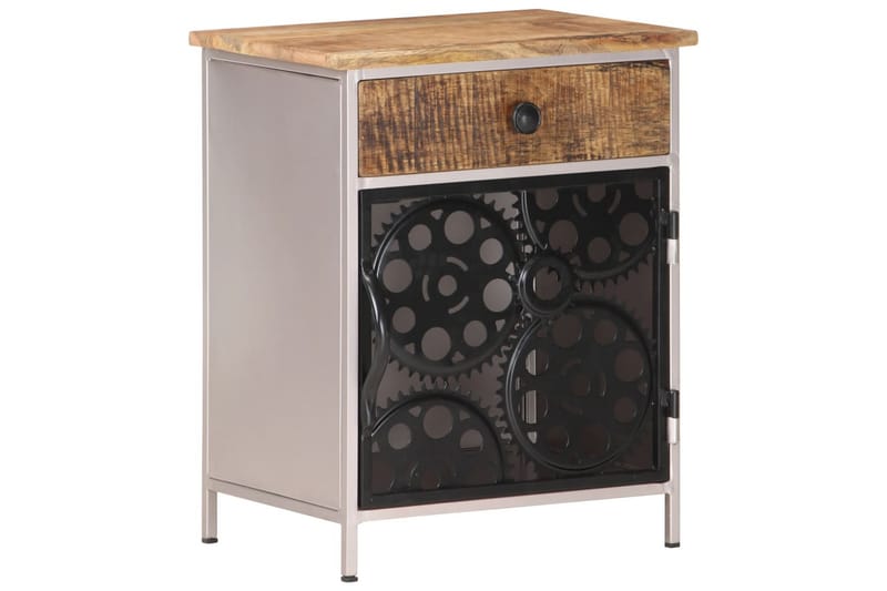 Nattbord 40x30x50 cm grovt mangotre - Brun - Møbler - Bord - Avlastningsbord - Sengebord & nattbord