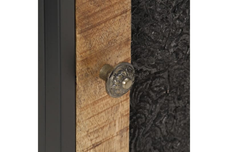 Nattbord 40x30x50 cm grovt mangotre - Svart - Møbler - Bord - Avlastningsbord - Sengebord & nattbord