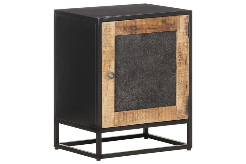 Nattbord 40x30x50 cm grovt mangotre - Svart - Møbler - Bord - Avlastningsbord - Sengebord & nattbord