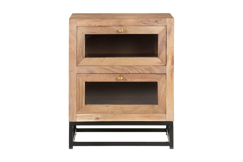 Nattbord 40x30x50 cm heltre akasie - Brun - Møbler - Bord - Avlastningsbord - Sengebord & nattbord