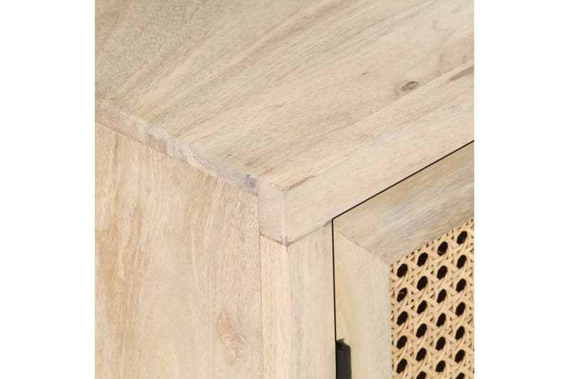 Nattbord 40x30x50 cm heltre mango og naturlig stokk - Brun - Møbler - Bord - Avlastningsbord - Sengebord & nattbord