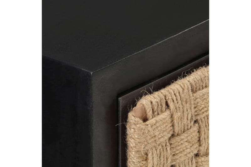 Nattbord 40x30x50 cm heltre mango - Svart - Møbler - Bord - Avlastningsbord - Sengebord & nattbord