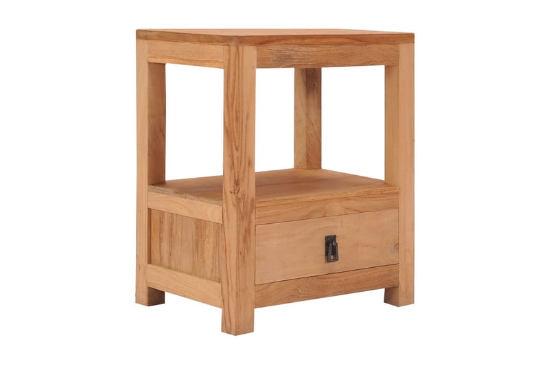 Nattbord 40x30x50 cm heltre teak - Brun - Møbler - Bord - Avlastningsbord - Sengebord & nattbord
