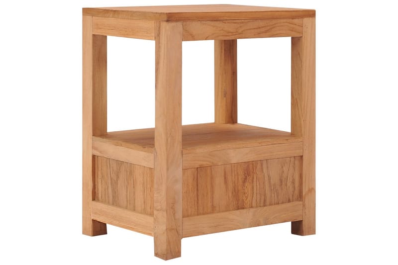 Nattbord 40x30x50 cm heltre teak - Brun - Møbler - Bord - Avlastningsbord - Sengebord & nattbord