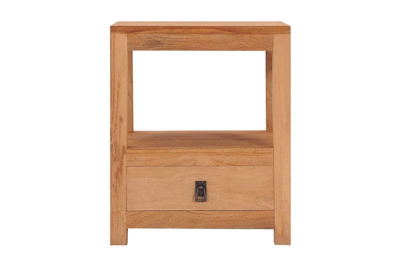 Nattbord 40x30x50 cm heltre teak - Brun - Møbler - Bord - Avlastningsbord - Sengebord & nattbord