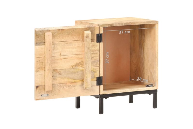 Nattbord 40x30x51 cm heltre mango - Brun - Møbler - Bord - Avlastningsbord - Sengebord & nattbord
