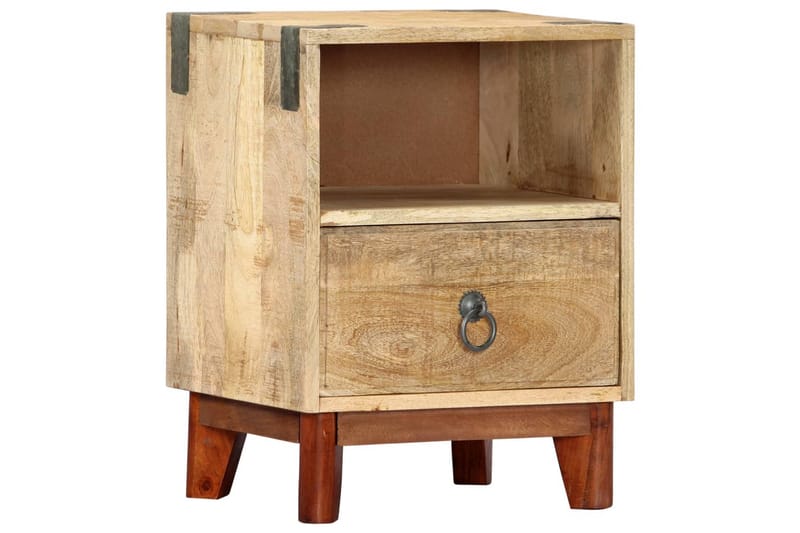 Nattbord 40x30x52 cm grov heltre mango - Brun - Møbler - Bord - Avlastningsbord - Sengebord & nattbord