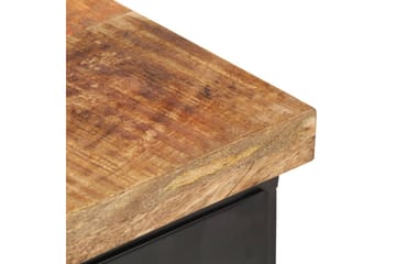 Nattbord 40x30x52 cm grovt mangotre - Svart - Møbler - Bord - Avlastningsbord - Sengebord & nattbord