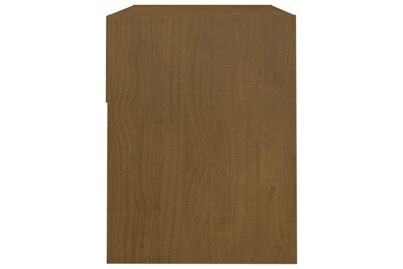 Nattbord 40x31x40 cm heltre furu honningbrun - Brun - Sengebord & nattbord