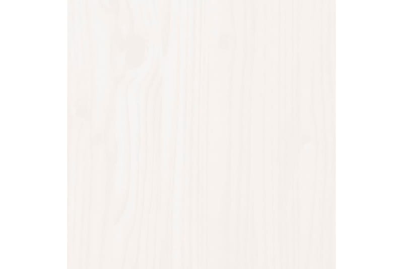 Nattbord 40x34x40 cm heltre furu hvit - Hvit - Møbler - Bord - Avlastningsbord - Sengebord & nattbord