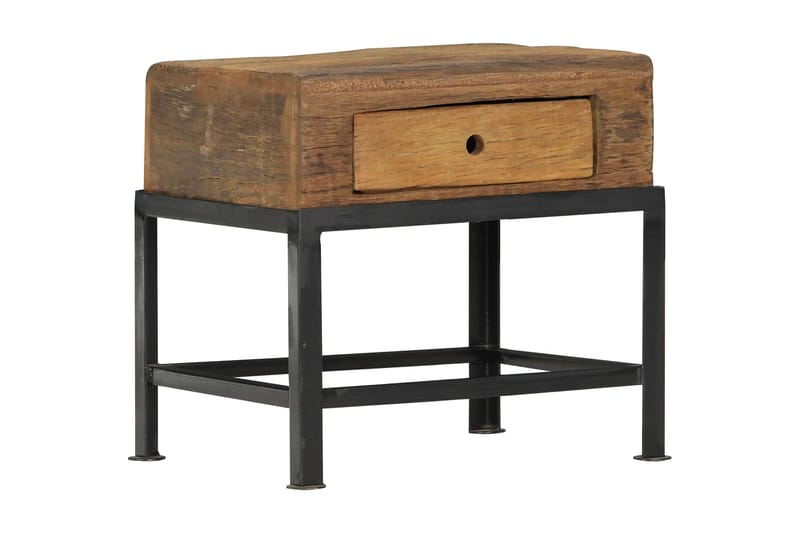 Nattbord 40x35x40 cm gjenvunnet heltre - Møbler - Bord - Avlastningsbord - Sengebord & nattbord