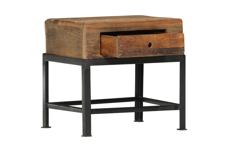 Nattbord 40x35x40 cm gjenvunnet heltre - Møbler - Bord - Avlastningsbord - Sengebord & nattbord