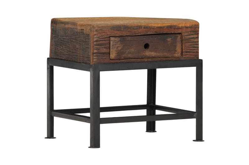 Nattbord 40x35x40 cm gjenvunnet heltre - Møbler - Bord - Avlastningsbord - Sengebord & nattbord