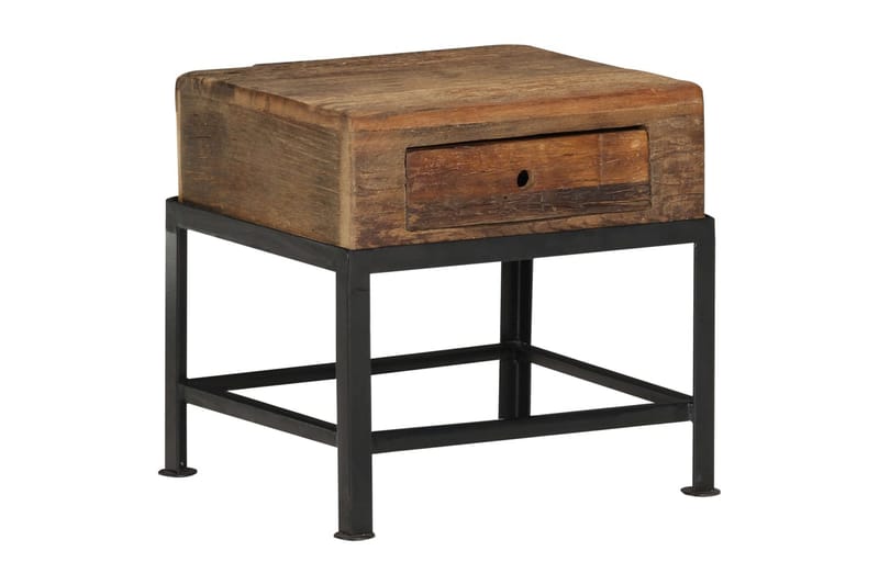 Nattbord 40x35x40 cm gjenvunnet heltre - Møbler - Bord - Avlastningsbord - Sengebord & nattbord