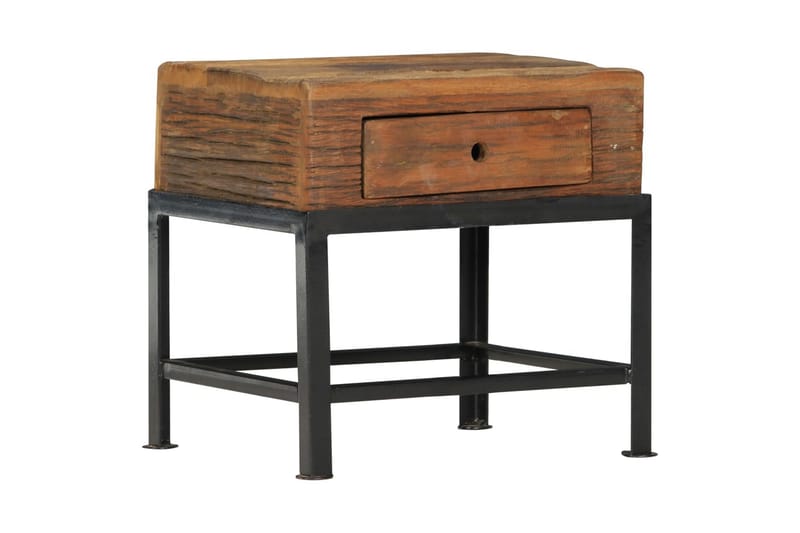 Nattbord 40x35x40 cm gjenvunnet heltre - Møbler - Bord - Avlastningsbord - Sengebord & nattbord