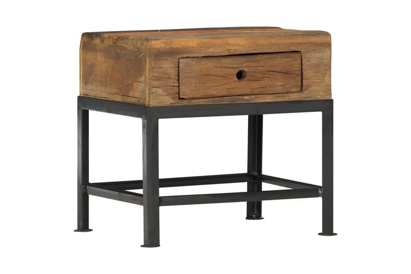 Nattbord 40x35x40 cm gjenvunnet heltre - Møbler - Bord - Avlastningsbord - Sengebord & nattbord
