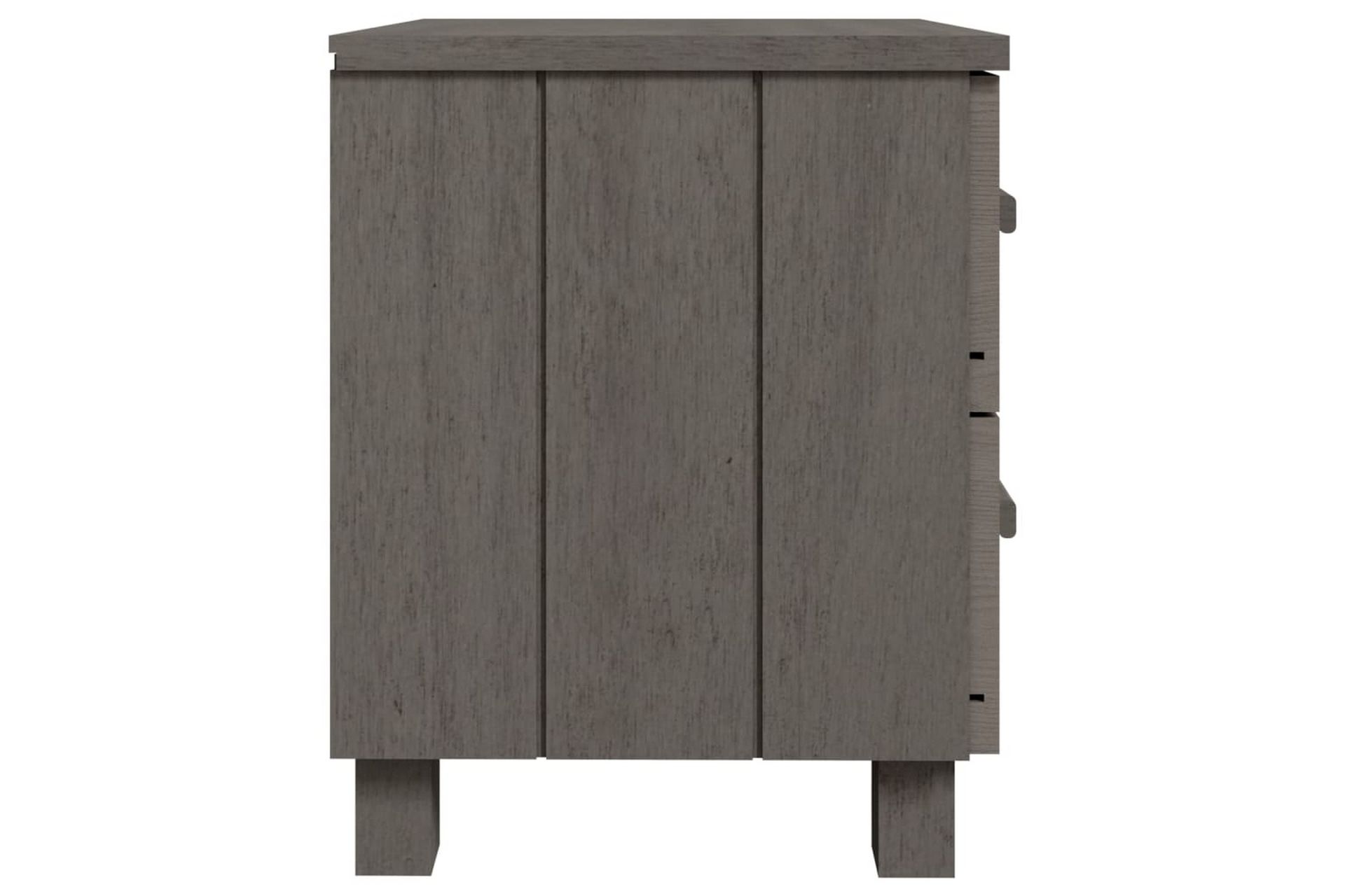 Nattbord 40x35x44,5 cm heltre furu lysegrå - Grå - Møbler - Bord - Avlastningsbord - Sengebord & nattbord