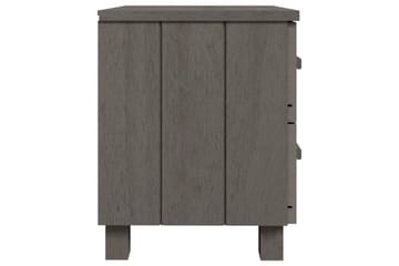 Nattbord 40x35x44,5 cm heltre furu lysegrå - Grå - Møbler - Bord - Avlastningsbord - Sengebord & nattbord