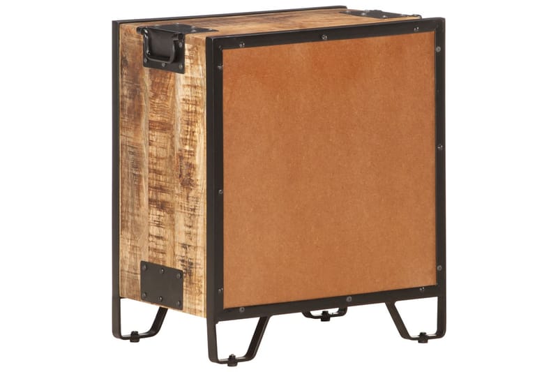 Nattbord 43x30x51 cm grov heltre mango - Møbler - Bord - Avlastningsbord - Sengebord & nattbord