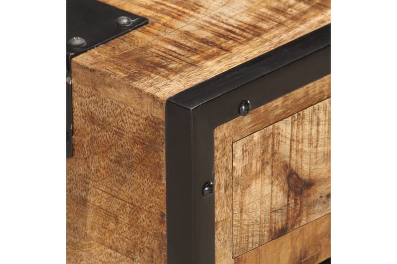 Nattbord 43x30x51 cm grov heltre mango - Møbler - Bord - Avlastningsbord - Sengebord & nattbord